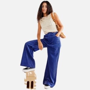 Rolla's Francoise Cord Pant electric blue